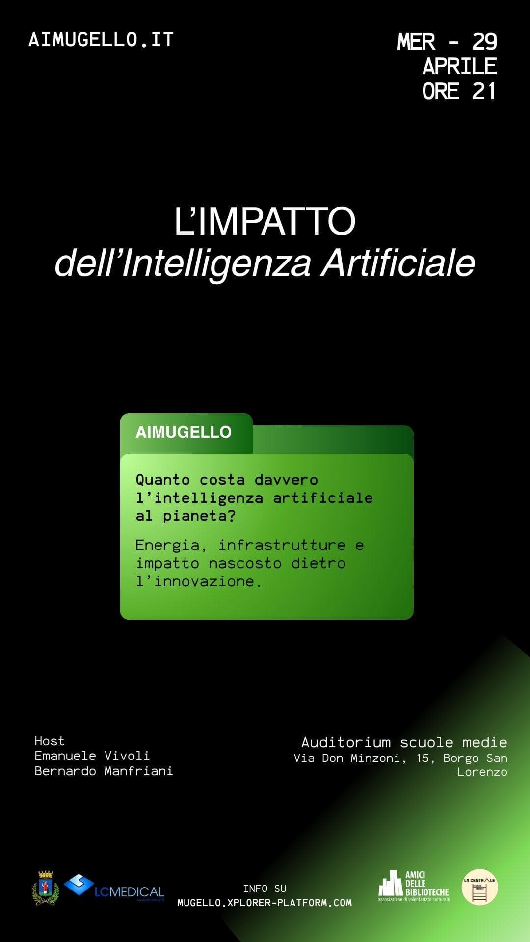 Immagine per L'impatto ambientale dell'Intelligenza Artificiale a Mugello
